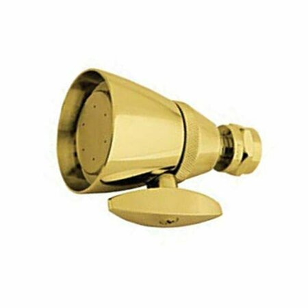 THRIFCO PLUMBING Polished Brass Adjustable Shower Head 4402201